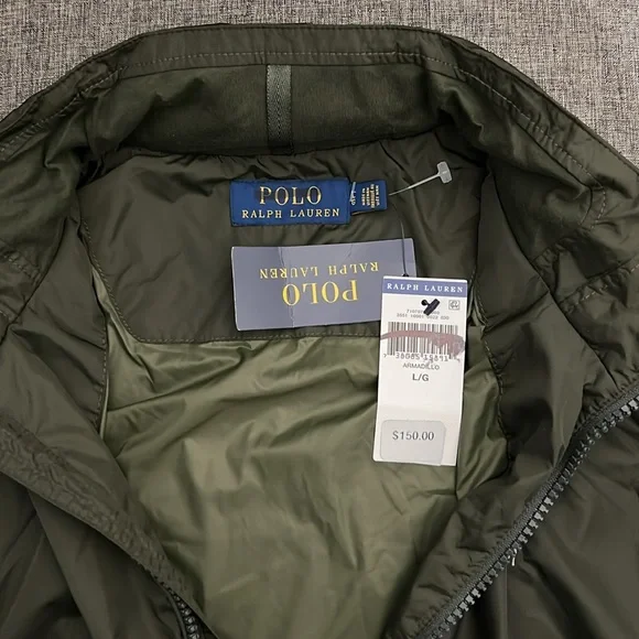 New Polo Ralph Lauren Armadillo Hoodie Windbreaker Size L